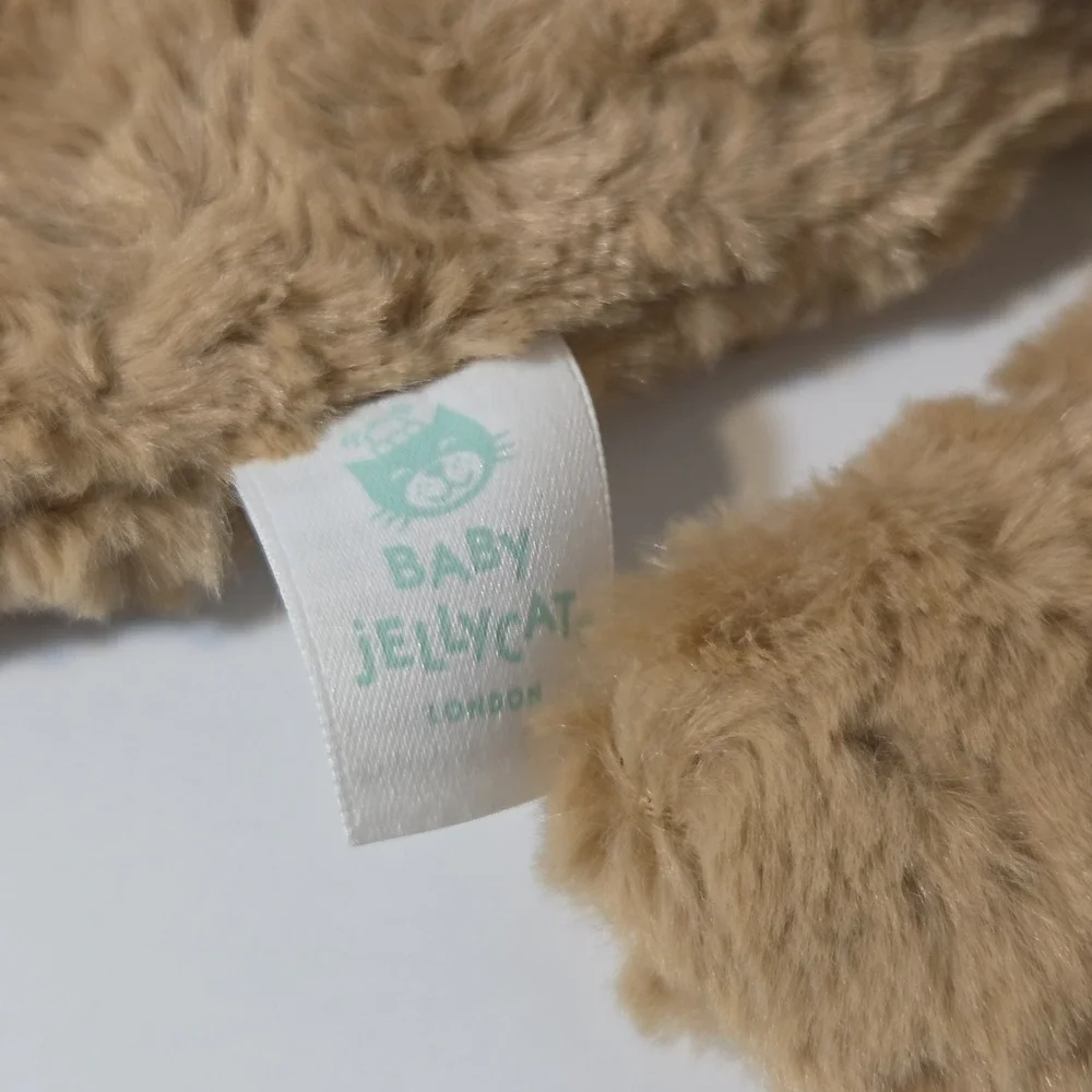 Baby Jellycat Bartholomew Bear Security Blanket  Lovey Comforter Brown
